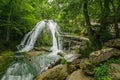 Woodland View of Roaring Run Waterfall Royalty Free Stock Photo