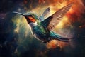 Woodpecker Nebulae And Galaxies Float In Space In The Smokelike Clouds Of Gas Royalty Free Stock Photo