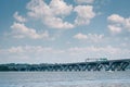 The Woodrow Wilson Bridge, in Alexandria, Virginia Royalty Free Stock Photo