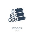 woods icon in trendy design style. woods icon isolated on white background. woods vector icon simple and modern flat symbol for