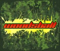 Woodsball - is a format of paintball gaming Royalty Free Stock Photo