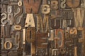 Woodtype 7 Royalty Free Stock Photo