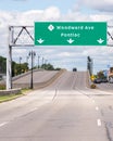 Woodward Avenue Sign, Woodward Dream Cruise. MI