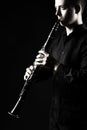 Woodwind musician playing clarinet