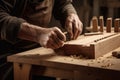 woodworker crafting custom wooden keepsake box