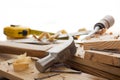 Woodworker tools Royalty Free Stock Photo