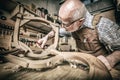 Woodworker at work