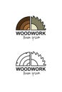 Woodworking logo concept