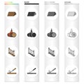 Woodworking, enterprise, ecology and other web icon in cartoon style.Board, tools, locksmith, icons in set collection.