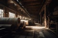 Woodworking facility at a paper mill