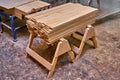 Woodworking and carpentry production. Bars for gluing wooden panels. Furniture manufacture