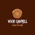 Woodworking Sawmill Industrial Construction Modern Business Logo