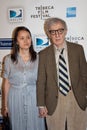 Woody Allen (R) and Soon-Yi Previn Royalty Free Stock Photo