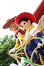 Woody and Jessie in Hong Kong Disneyland Royalty Free Stock Photo