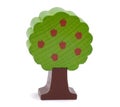 Woody toy apple tree Royalty Free Stock Photo