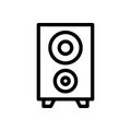 Woofer thin line icon