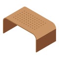 Wook stand icon isometric vector. Laptop desk