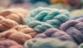 Close up of pastel wool balls Royalty Free Stock Photo