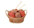 Wool Basket Royalty Free Stock Photo