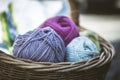 Wool in Basket, Wolle in einem Korb