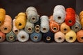 Wool bobbins for carpet weaving Royalty Free Stock Photo