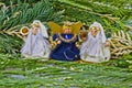 Wool decoration angels. Royalty Free Stock Photo
