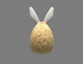 Wool egg with bunny