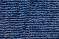 Wool Fabric Texture Background, Close Up Shot, Blue Navy Tone Royalty Free Stock Photo