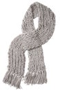 Wool gray scarf Royalty Free Stock Photo