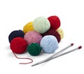 Wool knitting needlecraft