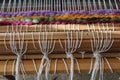 Wool Loom Weaving Royalty Free Stock Photo