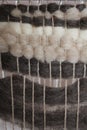 Wool Loom Weaving Royalty Free Stock Photo