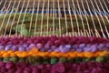 Wool Loom Weaving Royalty Free Stock Photo