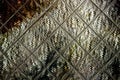 Wool marsh colors reflected in a glass tile Royalty Free Stock Photo