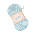 Wool roll yarn for knitting. Tools for knitwork, handicraft, crocheting, hand-knitting