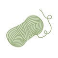 Wool roll yarn for knitting. Tools for knitwork, handicraft, crocheting, hand-knitting