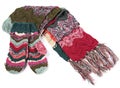 Wool scarf and mitts Royalty Free Stock Photo