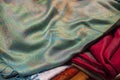 Wool and silk scarfs Royalty Free Stock Photo