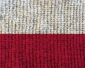 Wool Textured Flag - Poland