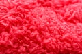 Wool yarn close-up colorful pink thread for needlework in macro Royalty Free Stock Photo