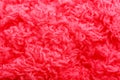 Wool yarn close-up colorful pink thread for needlework in macro Royalty Free Stock Photo