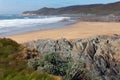 Woolacombe bay and beach Devon England and Morte Point Royalty Free Stock Photo