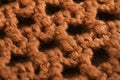 Woolen Brown on the Wood Royalty Free Stock Photo