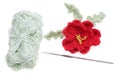 Woolen flower Royalty Free Stock Photo