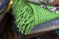 Woolen green plaid