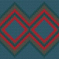 Woolen rhombus argyle knit texture geometric