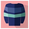 woolen sweater. Vector illustration decorative design