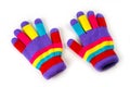 Woolen warm gloves for children of any age and gender Royalty Free Stock Photo