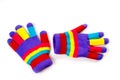 Woolen warm gloves for children of any age and gender Royalty Free Stock Photo