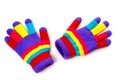 Woolen warm gloves for children of any age and gender Royalty Free Stock Photo